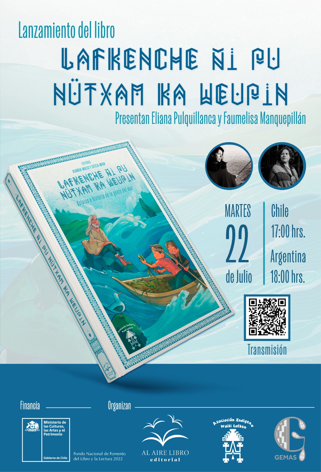Lanzamiento del libro «Lafkenche ñi pu nütxam ka weupin. Relatos e historia de la gente del mar»&nbsp;(2025)